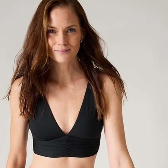 NWT! Athleta Black Horizon Bikini Top A-C - Size Small 💙 - Picture 1 of 8
